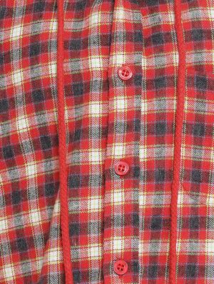 red colored cotton shirt - 16868338 - Standard Image - 5