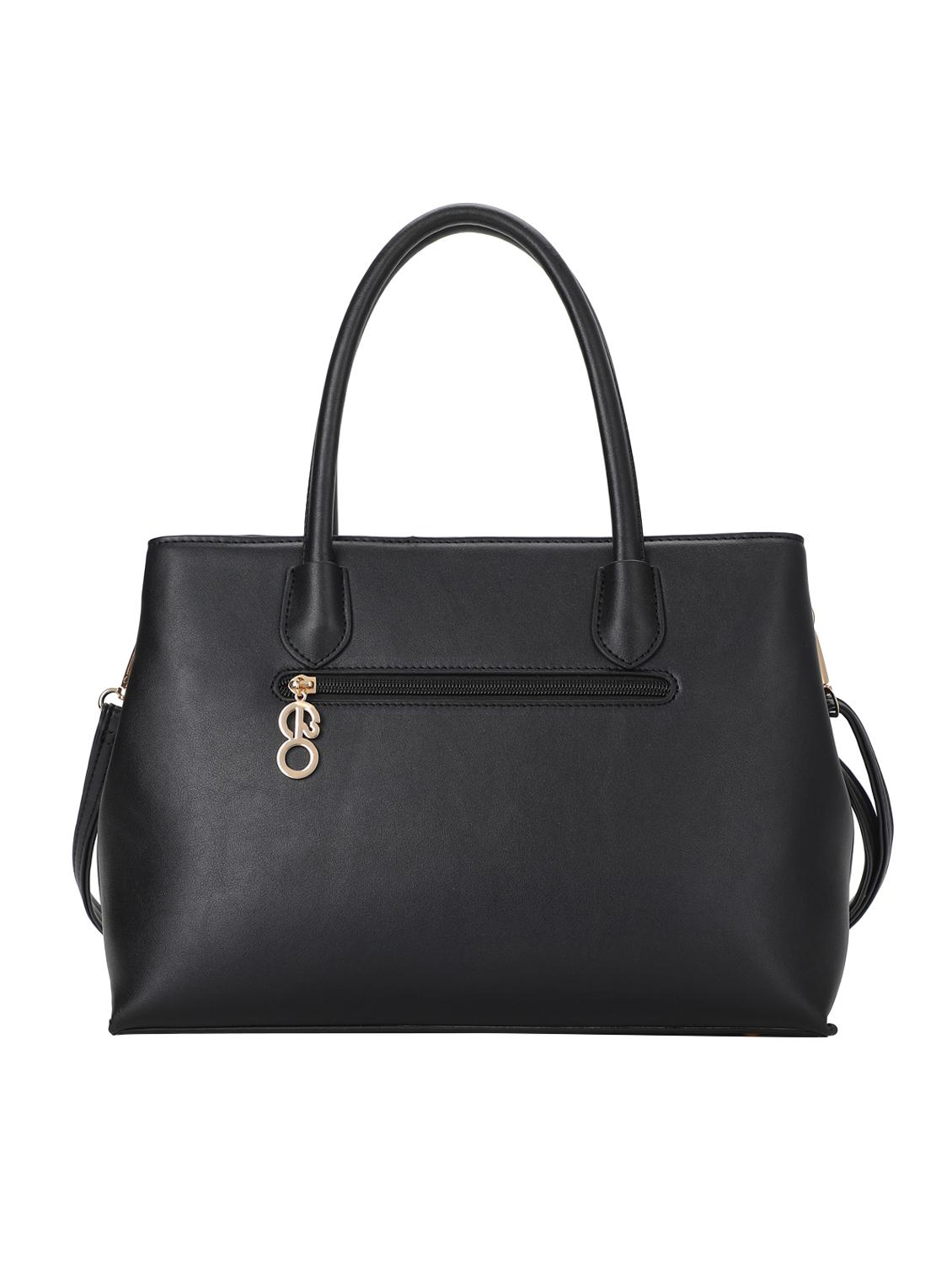 black leatherette (pu) regular handbag - 16869274 - Zoom Image - 2