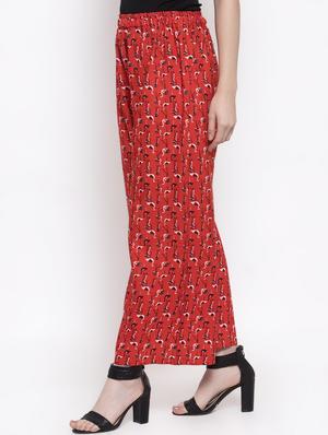 printed flared palazzo - 16869439 - Standard Image - 2