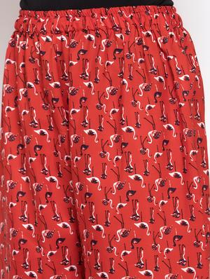 printed flared palazzo - 16869439 - Standard Image - 5