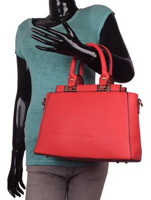 red leatherette (pu) regular handbag - 16869916 - Standard Image - 5