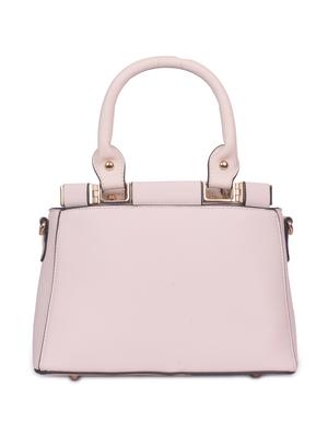white leatherette (pu) regular handbag - 16869917 - Standard Image - 2