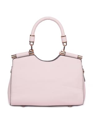 white leatherette (pu) regular handbag - 16869919 - Standard Image - 2