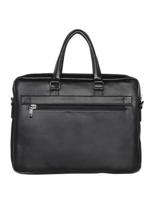 black leatherette (pu) laptop bag - 16870240 - Standard Image - 2