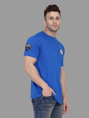 blue solid t-shirt - 16876935 - Standard Image - 2