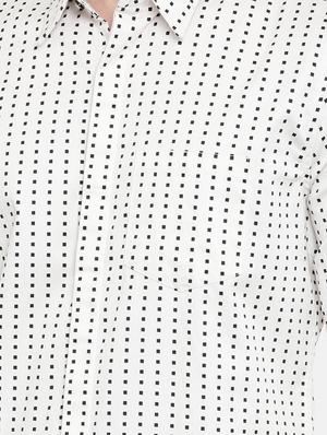 white printed casual shirt - 16877110 - Standard Image - 5