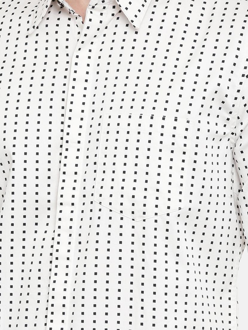 white printed casual shirt - 16877110 - Zoom Image - 5