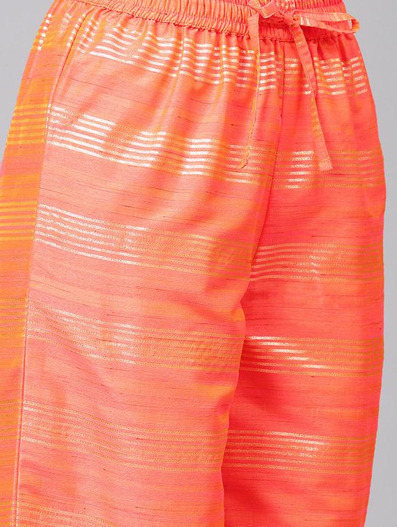 embroidered kurta palazzo set - 16878267 - Zoom Image - 5