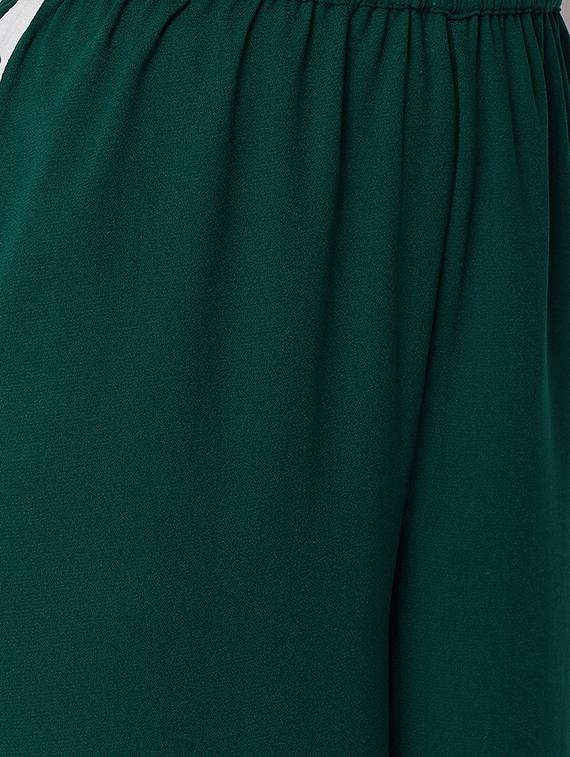 side taped wide leg pleated trousers - 16878483 - Zoom Image - 5