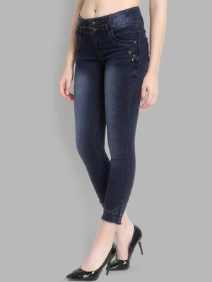 mid rise stone washed jeans - 16878838 - Standard Image - 2