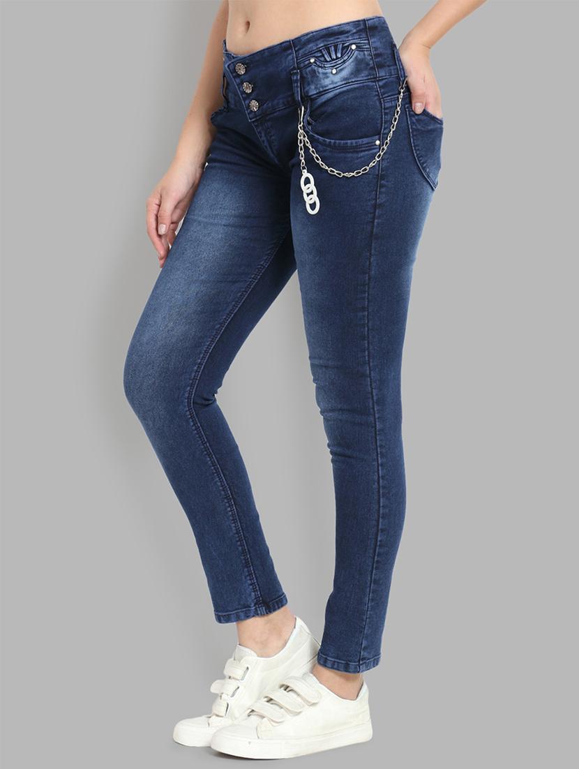 mid rise stone washed jeans - 16878852 - Zoom Image - 2