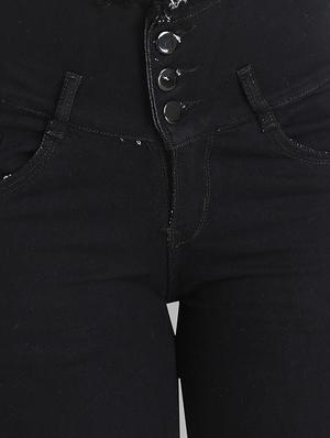 high rise frayed detail jeans - 16878863 - Standard Image - 5