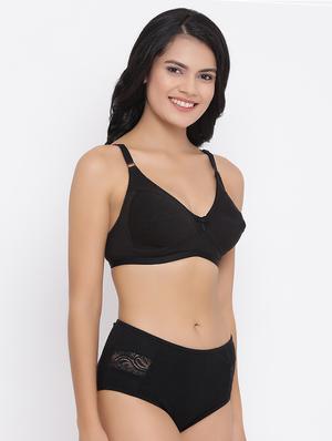bow patch t-shirt bra and hipster panty set - 16879477 - Standard Image - 2