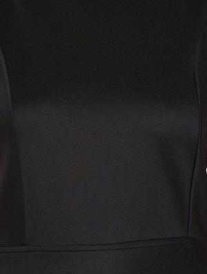 lace up back solid fit & flare dress - 16879556 - Standard Image - 5