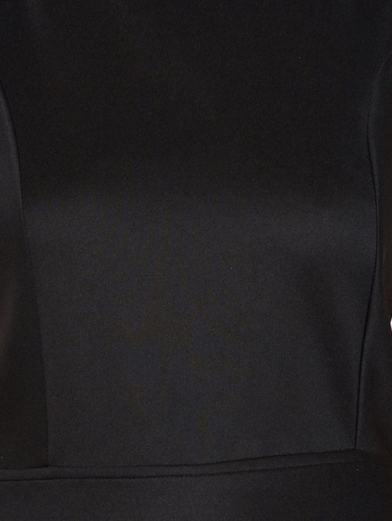 lace up back solid fit & flare dress - 16879556 - Zoom Image - 5