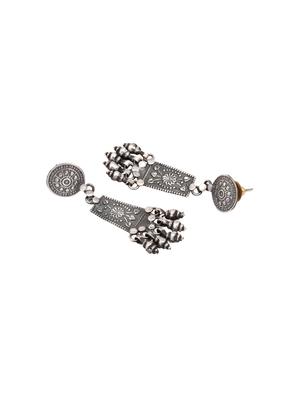 silver drop earring - 16883810 - Standard Image - 2