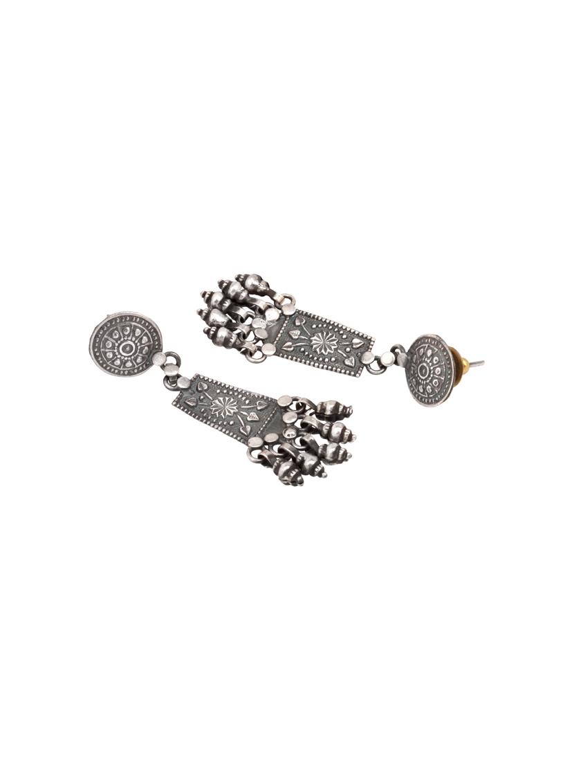 silver drop earring - 16883810 - Zoom Image - 2