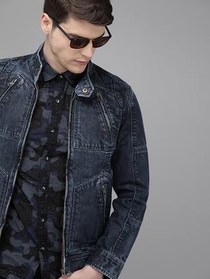 blue washed denim jacket - 16883830 - Standard Image - 2