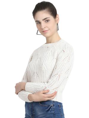 round neck woolen pullover - 16884049 - Standard Image - 2