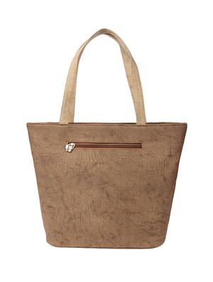 beige leatherette (pu) regular handbag - 16884397 - Standard Image - 2