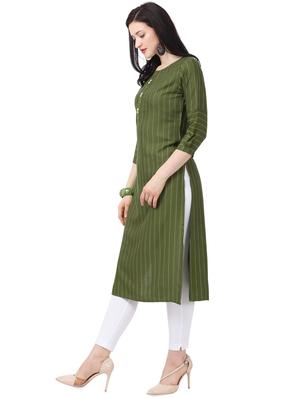 striped straight kurta - 16884502 - Standard Image - 2
