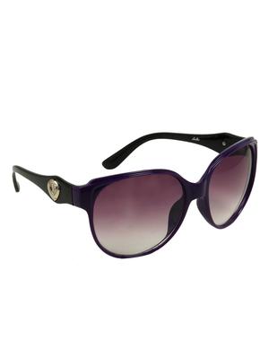 fancy purple daynight shade glass purple black cateye frame sunglasses 218 for women by henry richel - 16884676 - Standard Image - 2
