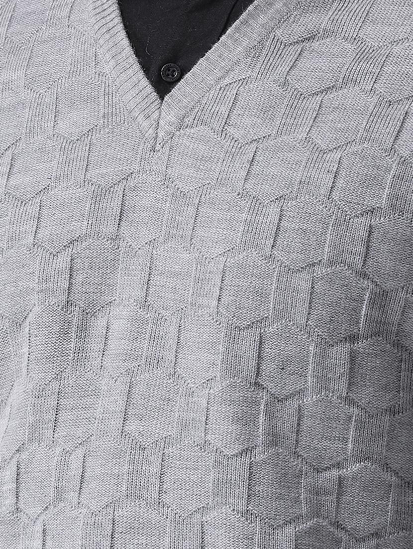 grey solid pullover - 16886742 - Zoom Image - 5