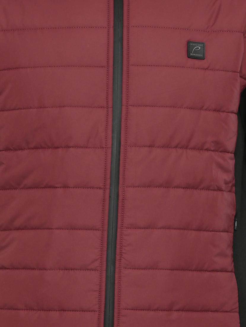 red color block nylon quilted jacket - 16887558 - Zoom Image - 5