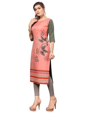 floral straight kurta - 16888175 - Standard Image - 2