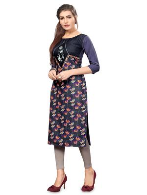 floral straight kurta - 16888198 - Standard Image - 2