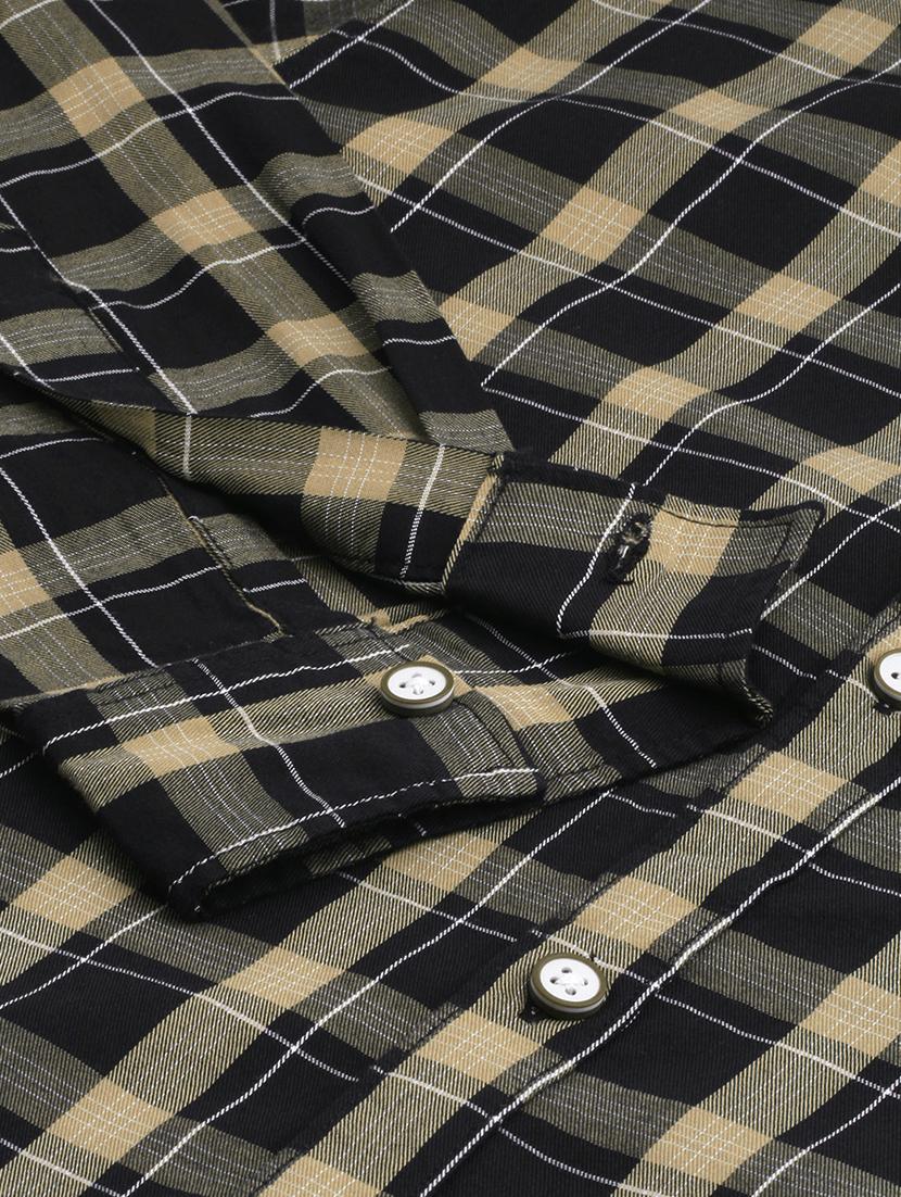 black checkered casual shirt - 16889168 - Zoom Image - 5