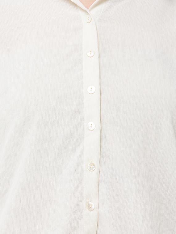 puff sleeves solid shirt - 16889273 - Zoom Image - 5