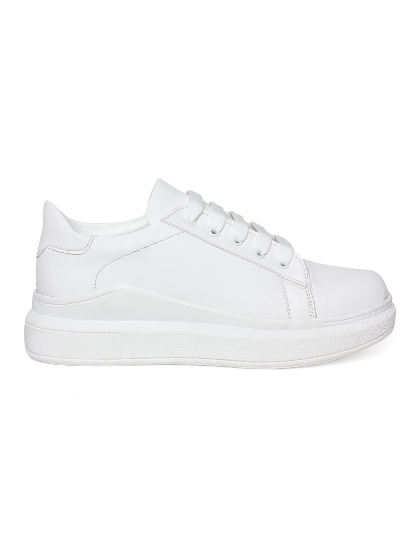 white lace-up sneakers - 16889979 - Zoom Image - 2