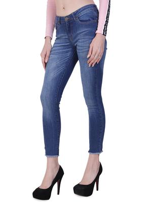frayed hem stone washed jeans - 16891611 - Standard Image - 2