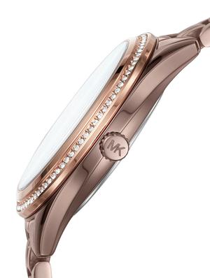michael kors mk3757 women’s rose gold lauryn sable three-hand watch - 16891942 - Standard Image - 2