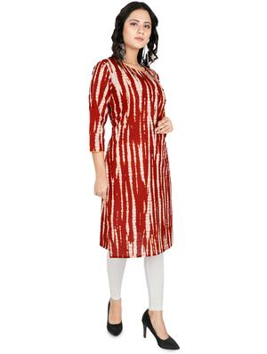 shibori print straight kurta - 16894533 - Standard Image - 2