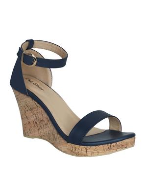 navy ankle strap wedges - 16896574 - Standard Image - 2