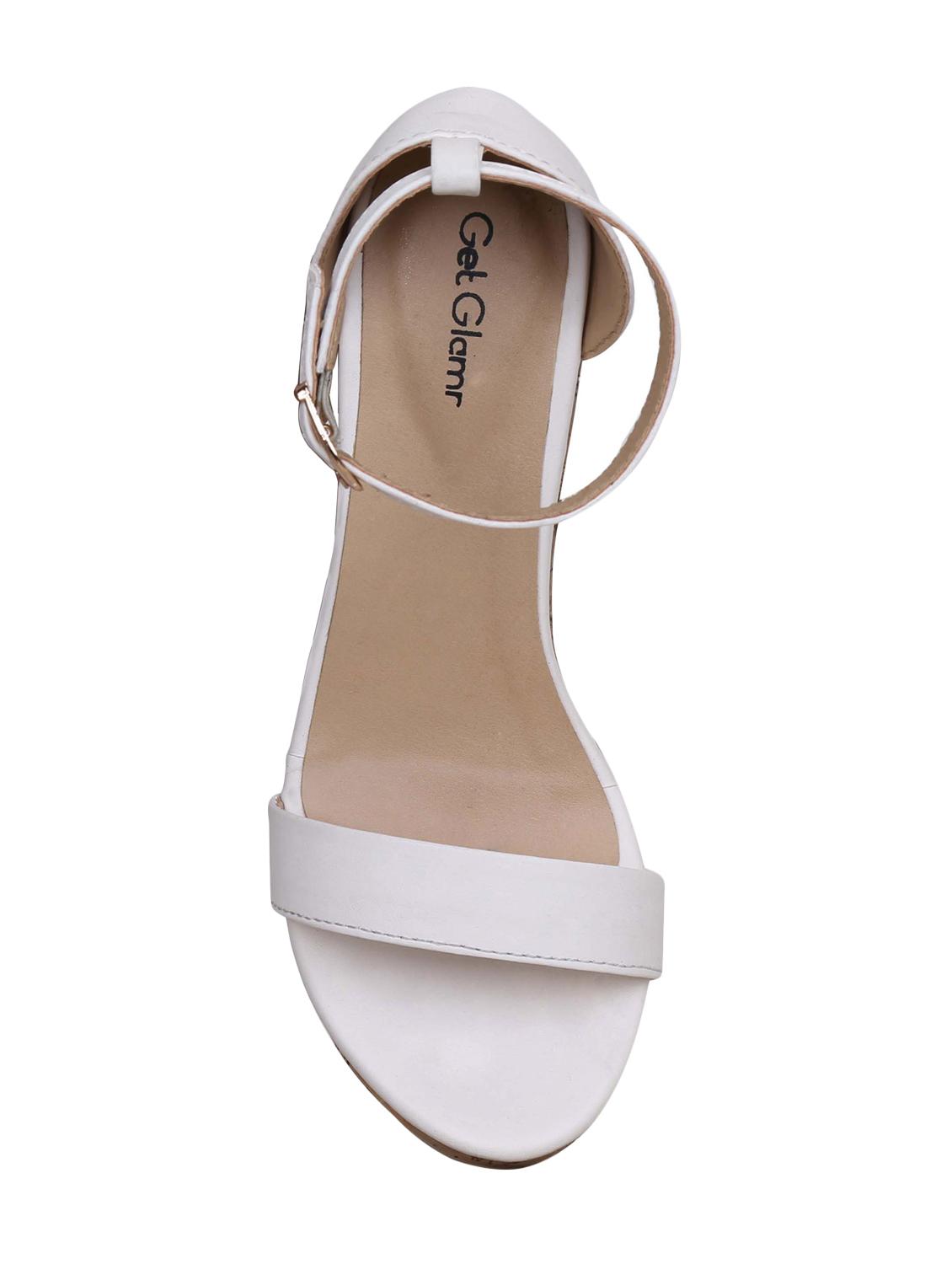 white ankle strap wedges - 16896576 - Zoom Image - 5