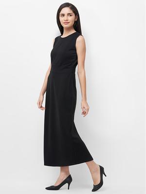 round neck bodycon maxi dress - 16896972 - Standard Image - 2