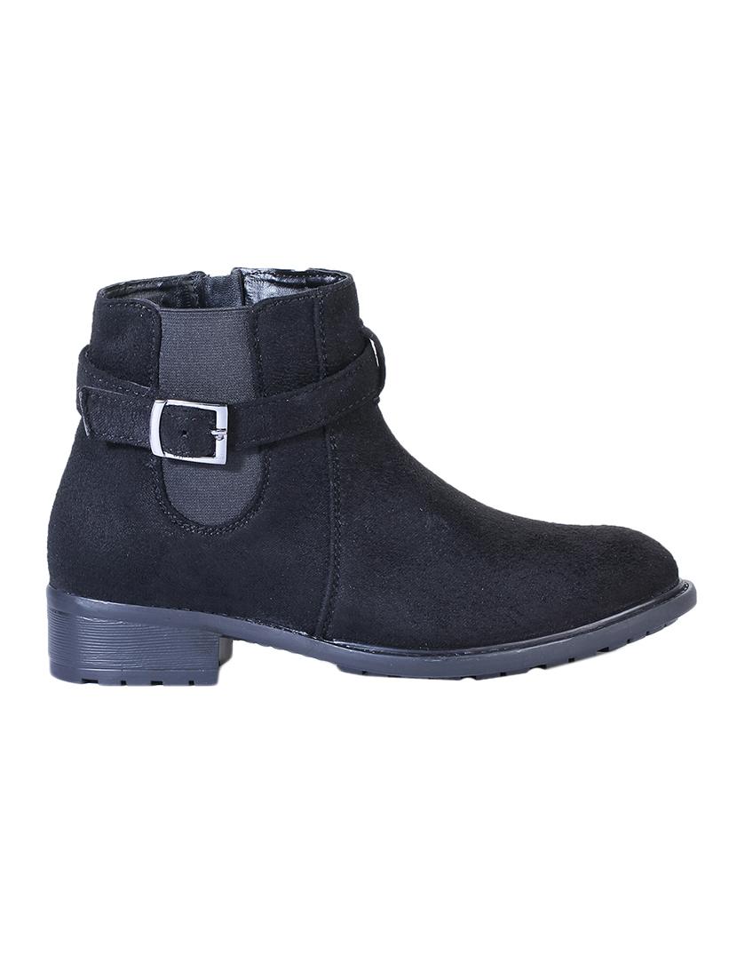 black suede ankle boots - 16900095 - Zoom Image - 2