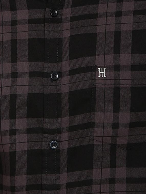 grey checkered casual shirt - 16900194 - Zoom Image - 5