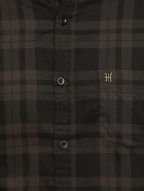 black checkered casual shirt - 16900195 - Zoom Image - 5