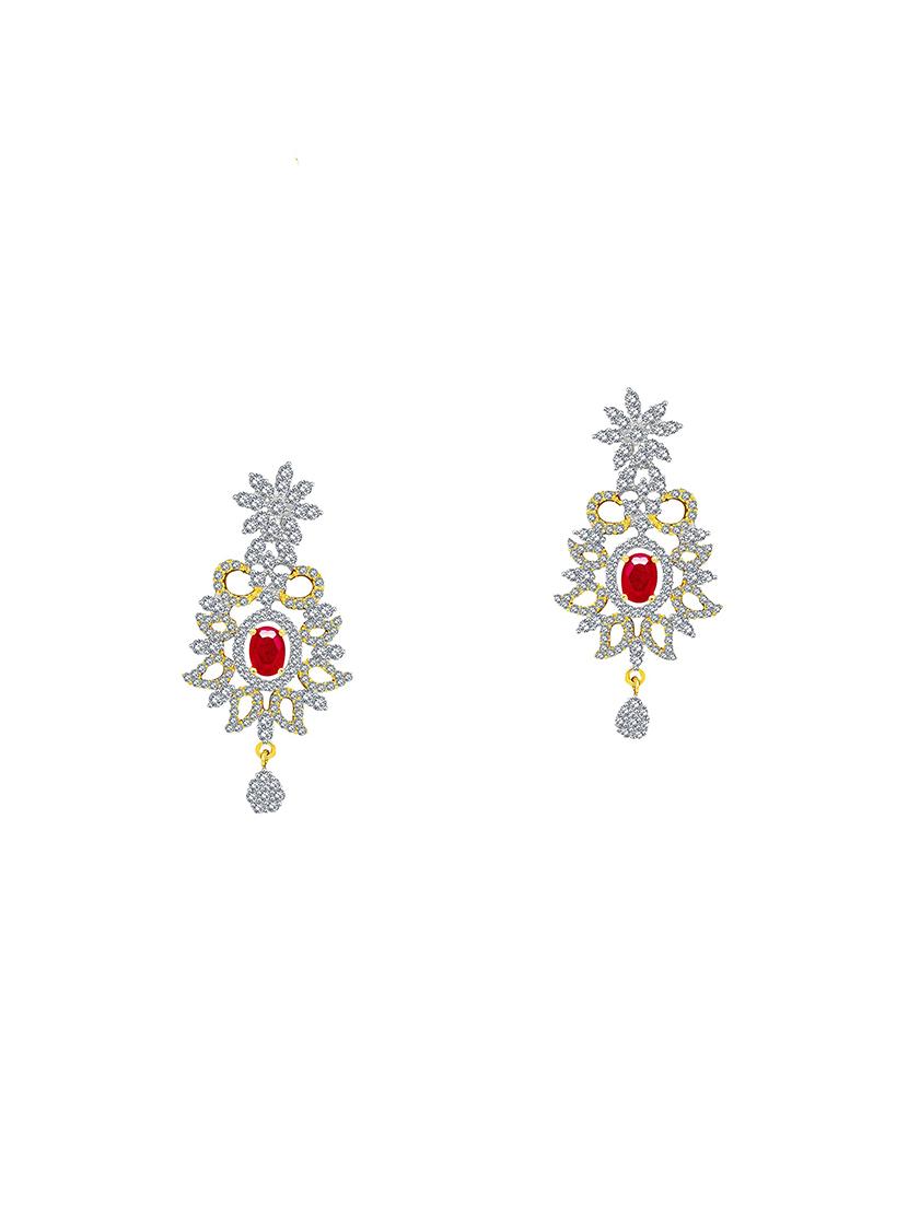 gold brass choker necklace and earring - 16900916 - Zoom Image - 2