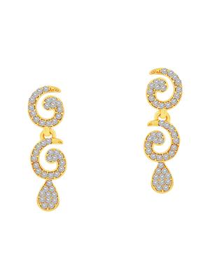 gold brass choker necklace and earring - 16900926 - Standard Image - 2