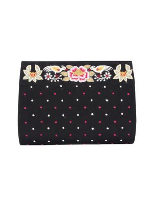 black silk ethnic clutch - 16902126 - Standard Image - 2