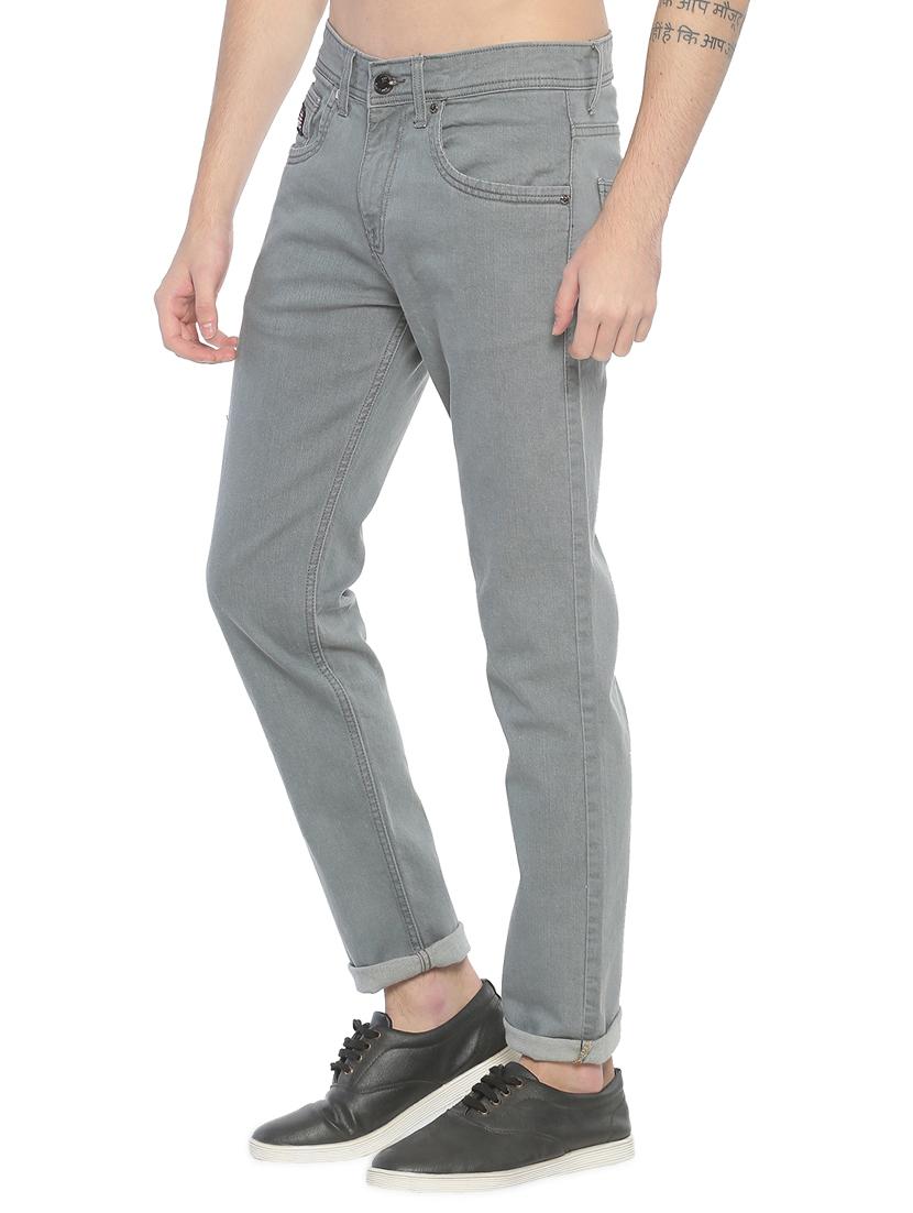 grey solid denim jeans - 16902335 - Zoom Image - 2