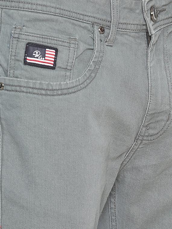 grey solid denim jeans - 16902335 - Zoom Image - 5