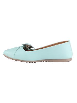 green synthetic slip on ballerina - 16902435 - Standard Image - 2