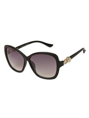 lof black oversized full rim anti-reflective coating sunglasses for women - 16903574 - Standard Image - 2