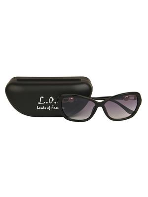 lof black oversized full rim anti-reflective coating sunglasses for women - 16903574 - Standard Image - 5